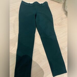 Babaton green stretchy work pants aritzia